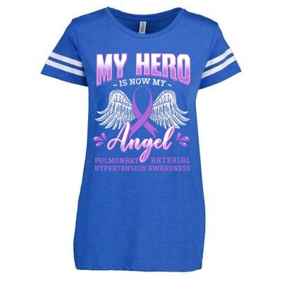 My Hero Is Now My Angel Pulmonary Hypertension Awareness Gift Enza Ladies Jersey Football T-Shirt