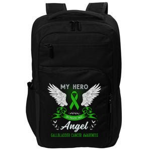 My Hero Is Now My Angel Gallbladder Cancer Awareness Month Gift Impact Tech Backpack