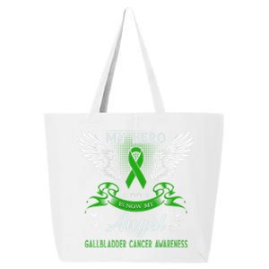 My Hero Is Now My Angel Gallbladder Cancer Awareness Month Gift 25L Jumbo Tote