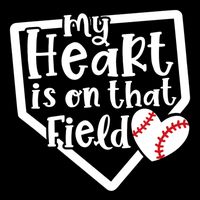 My Heart Is On That Field Baseball Mom Cute Funny Gift Cooling Performance Crew T-Shirt