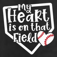 My Heart Is On That Field Baseball Mom Cute Funny Gift 11oz C Handle Ceramic Mug