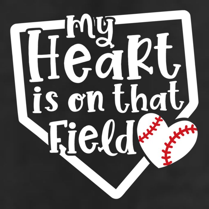 My Heart Is On That Field Baseball Mom Cute Funny Gift 11oz C Handle Ceramic Mug