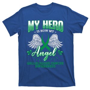 My Hero Is Now My Angel Gallbladder Cancer Awareness Warrior Gift T-Shirt