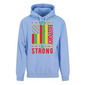 My History Is Strong Black History Month Juneteenth Gift Unisex Surf Hoodie