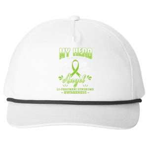 My Hero Is Now My Angel Li–fraui Syndrome Awareness Sbla Gift Snapback Five-Panel Rope Hat