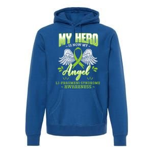 My Hero Is Now My Angel Li–fraui Syndrome Awareness Sbla Gift Premium Hoodie