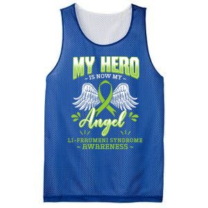 My Hero Is Now My Angel Li–fraui Syndrome Awareness Sbla Gift Mesh Reversible Basketball Jersey Tank