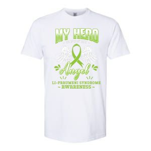 My Hero Is Now My Angel Li–fraui Syndrome Awareness Sbla Gift Softstyle CVC T-Shirt