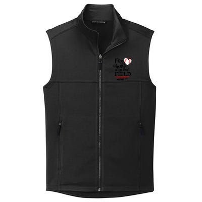 My Heart Is On That Field Ballpark Mama Baseball Mimi Gift Collective Smooth Fleece Vest