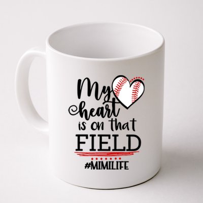 My Heart Is On That Field Ballpark Mama Baseball Mimi Gift Coffee Mug