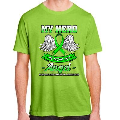 My Hero Is Now My Angel Ribbon Nonfunny Gifthodgkin Lymphoma Gift Adult ChromaSoft Performance T-Shirt