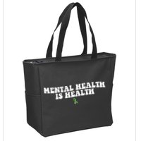 Mental Health Is Health Awareness Ribbon Zip Tote Bag