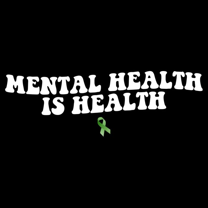 Mental Health Is Health Awareness Ribbon Zip Tote Bag