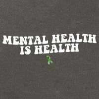 Mental Health Is Health Awareness Ribbon Cotton Canvas Backpack
