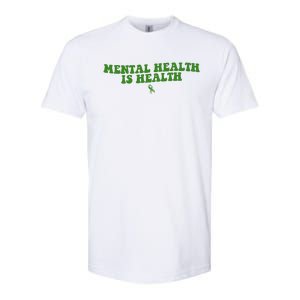 Mental Health Is Health Awareness Ribbon Softstyle CVC T-Shirt