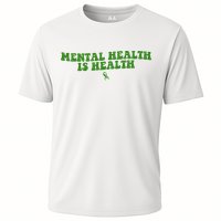 Mental Health Is Health Awareness Ribbon Cooling Performance Crew T-Shirt