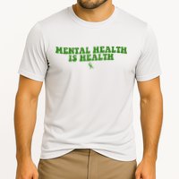 Mental Health Is Health Awareness Ribbon Cooling Performance Crew T-Shirt
