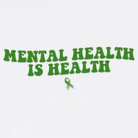 Mental Health Is Health Awareness Ribbon Cooling Performance Crew T-Shirt