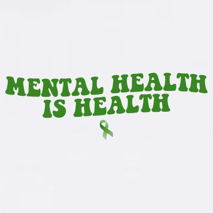 Mental Health Is Health Awareness Ribbon Cooling Performance Crew T-Shirt