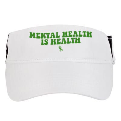 Mental Health Is Health Awareness Ribbon Adult Drive Performance Visor