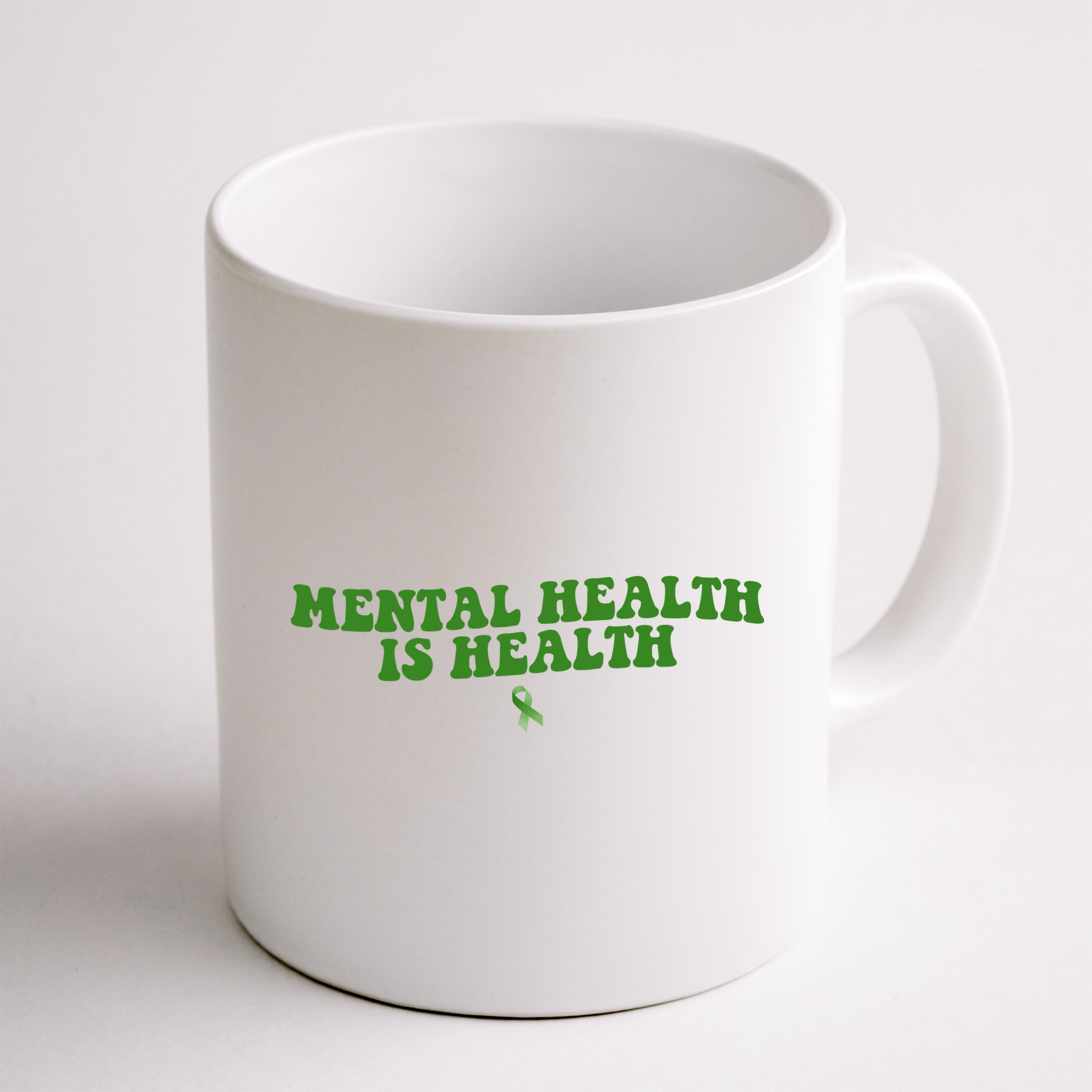 Mental Health Is Health Awareness Ribbon Mug