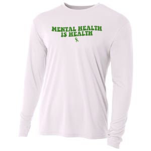 Mental Health Is Health Awareness Ribbon Cooling Performance Long Sleeve Crew