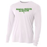 Mental Health Is Health Awareness Ribbon Cooling Performance Long Sleeve Crew