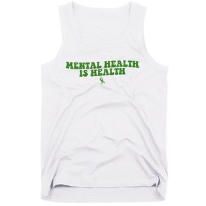 Mental Health Is Health Awareness Ribbon Tank Top