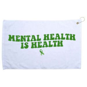 Mental Health Is Health Awareness Ribbon Grommeted Golf Towel