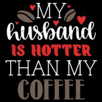 My Husband Is Hotter Than My Coffee Funny Drawstring Bag