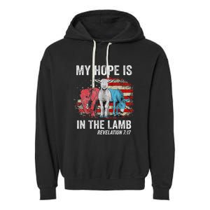 My Hope Is In The Lamb Garment-Dyed Fleece Hoodie