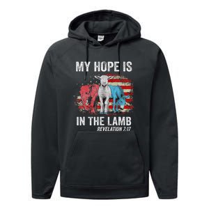 My Hope Is In The Lamb Performance Fleece Hoodie