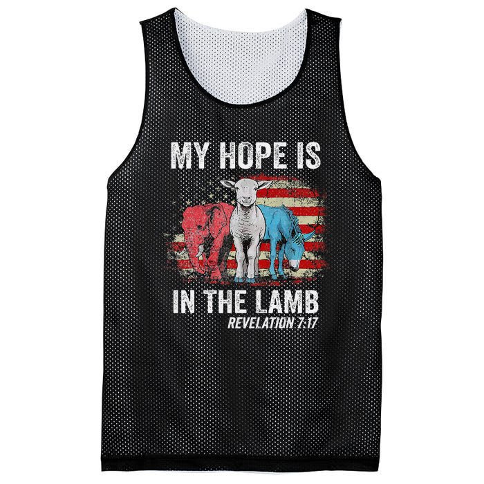 My Hope Is In The Lamb Mesh Reversible Basketball Jersey Tank