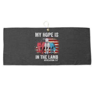 My Hope Is In The Lamb Large Microfiber Waffle Golf Towel