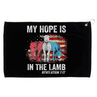 My Hope Is In The Lamb Grommeted Golf Towel