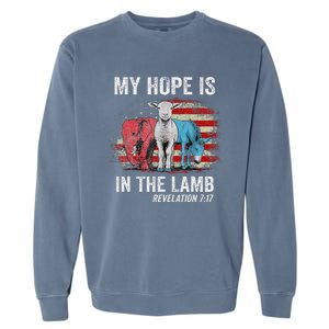 My Hope Is In The Lamb Garment-Dyed Sweatshirt