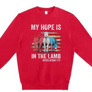 My Hope Is In The Lamb Premium Crewneck Sweatshirt