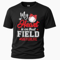 My Heart Is On That Field Baseball Sister Cooling Performance Crew T-Shirt