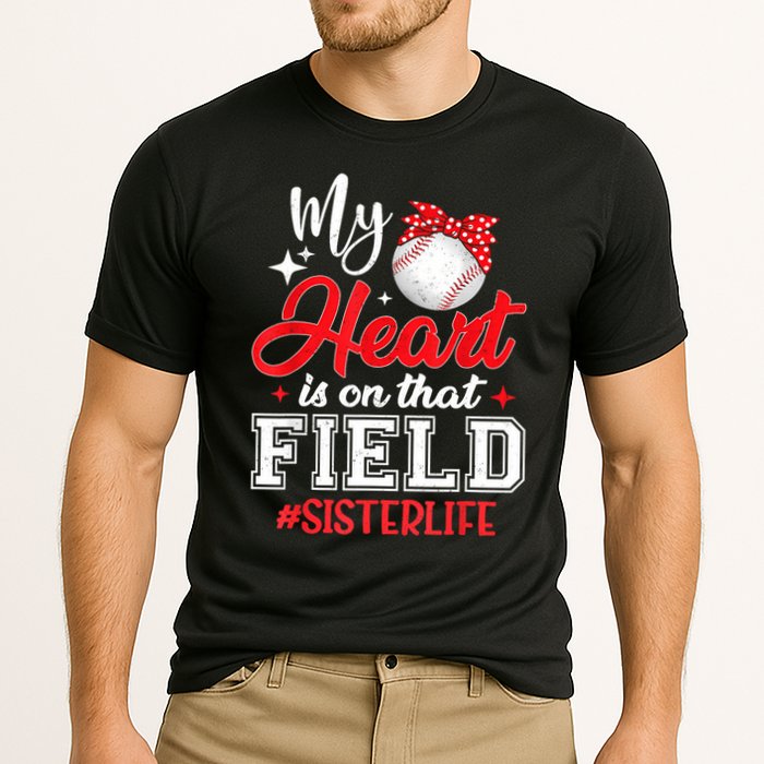 My Heart Is On That Field Baseball Sister Cooling Performance Crew T-Shirt