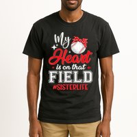 My Heart Is On That Field Baseball Sister Tall T-Shirt