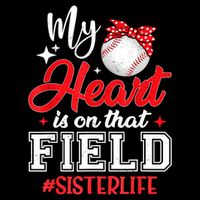 My Heart Is On That Field Baseball Sister Sustainable Bucket Hat
