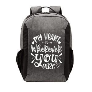 My Heart Is Wherever You Are Gift Vector Backpack