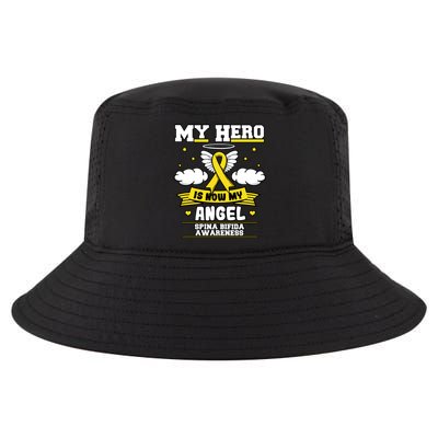 My Hero Is Now My Angel Spina Bifida Awareness Warrior Gift Cool Comfort Performance Bucket Hat