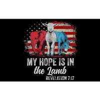 My Hope Is In The Lamb Scripture Elephant Donkey Us Flag Bumper Sticker