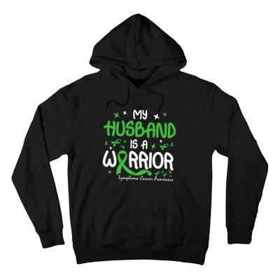 My Husband Is A Warrior Lymphoma Cancer Hoodie