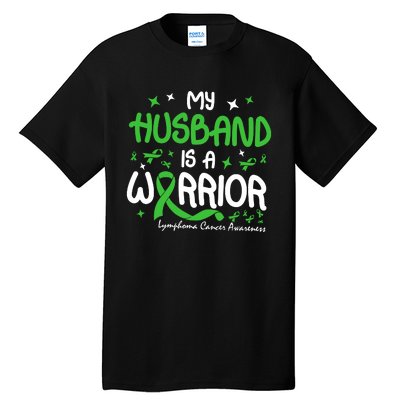 My Husband Is A Warrior Lymphoma Cancer Tall T-Shirt