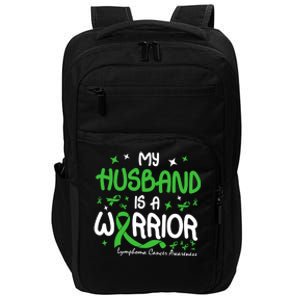 My Husband Is A Warrior Lymphoma Cancer Impact Tech Backpack