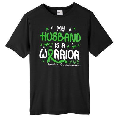 My Husband Is A Warrior Lymphoma Cancer Tall Fusion ChromaSoft Performance T-Shirt