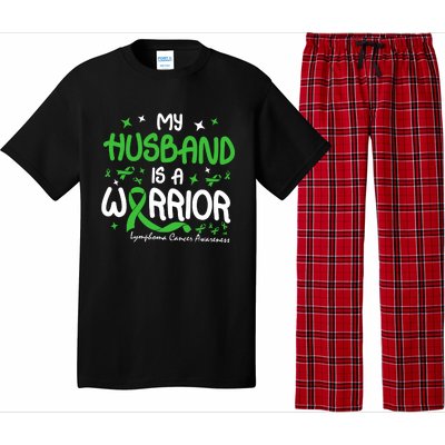 My Husband Is A Warrior Lymphoma Cancer Pajama Set