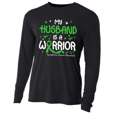 My Husband Is A Warrior Lymphoma Cancer Cooling Performance Long Sleeve Crew